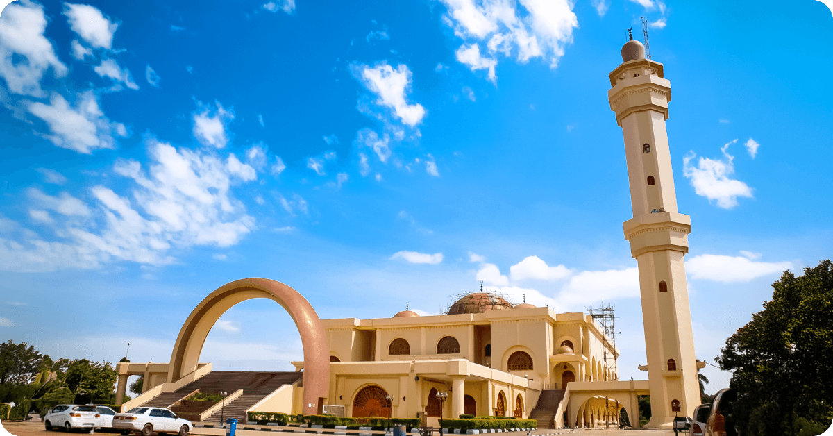 Gaddafi Mosque minaret in Kampala