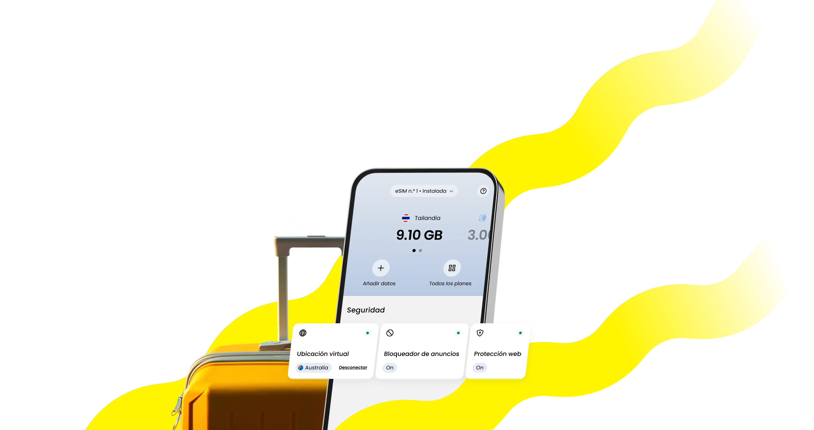 La app eSIM internacional de Saily.