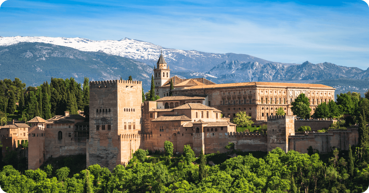 Interesting facts about Spain: Picture of the Alhambra castle
