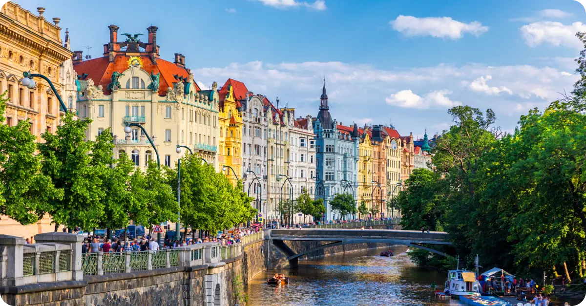 Prague, Czechia in the summer.