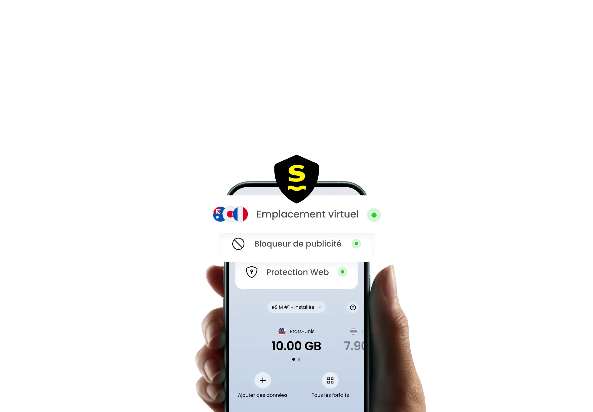 Profitez d'une navigation plus sûre grâce aux fonctions de sécurité de Saily.