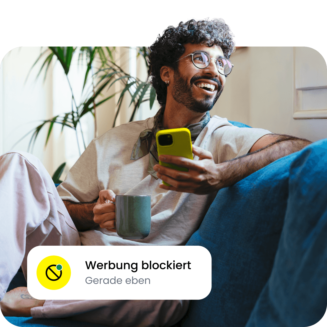 Sailys Werbeblock-Funktion hilft dir, Online-Werbung zu blockieren.