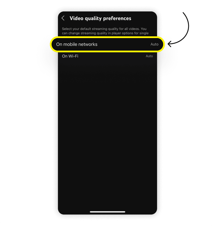 How to reduce YouTube video quality to reduce data usage: step 2