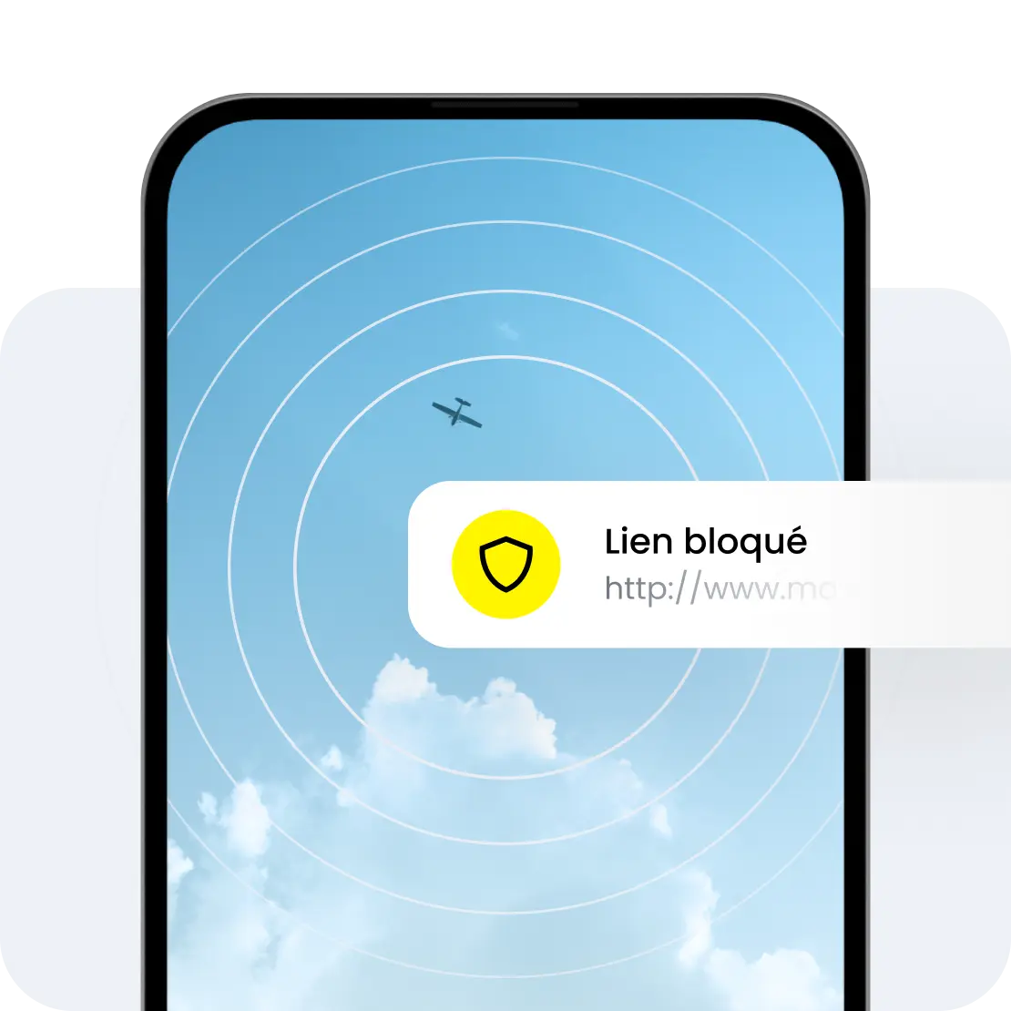 La fonction Protection Web de Saily réduit les sites web malveillants.