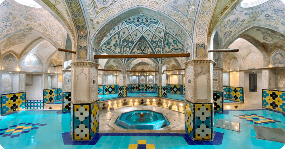 A traditional Turkish bath (hammam).