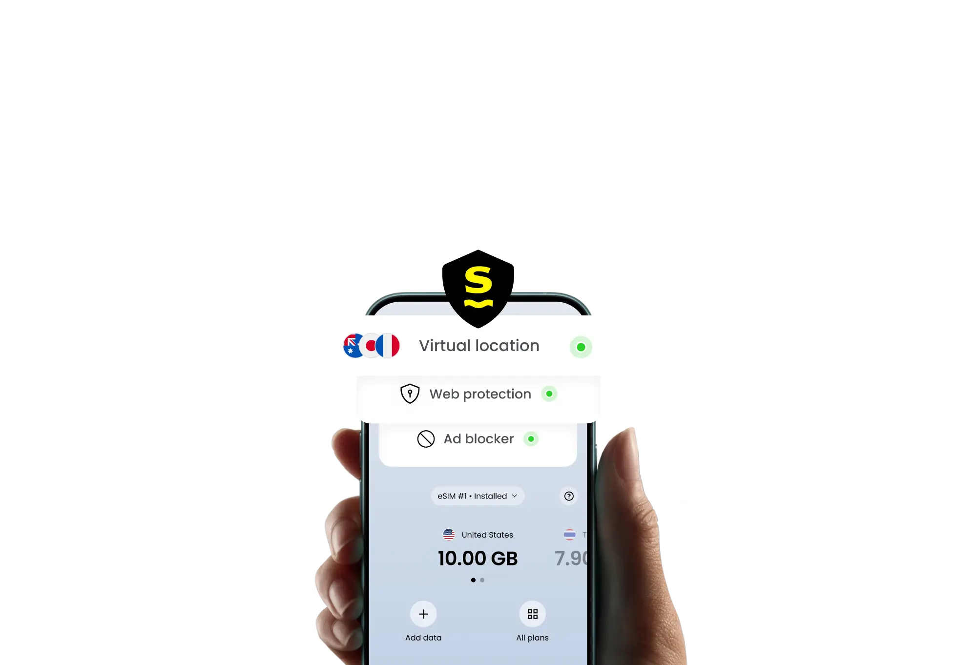 Enjoy safer browsing with Saily’s security features.