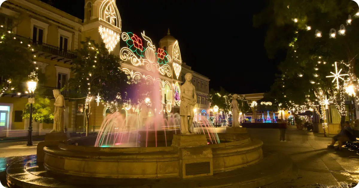 Puerto Rico during wintertime.