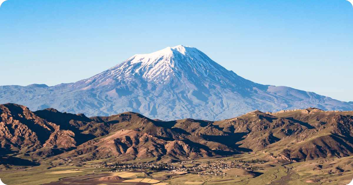 Mount Ararat in Turkey.