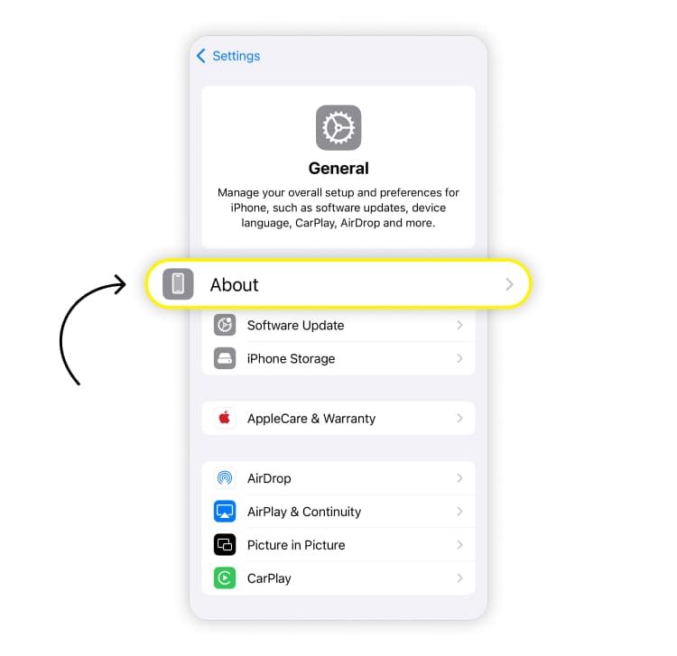 How to find the ICCID on an iPhone Step 3
