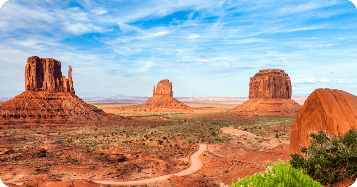 A view of Monument Valley