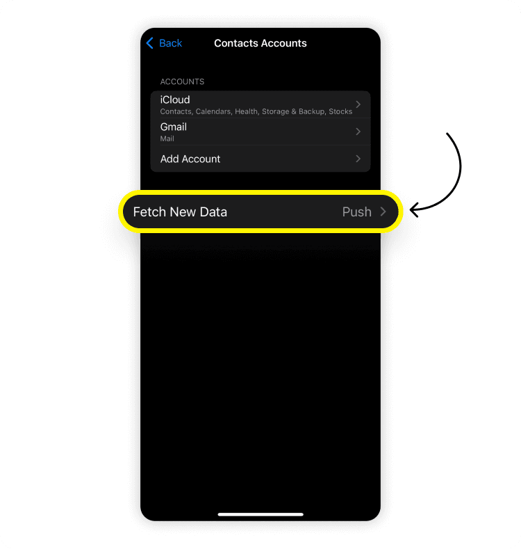 How to adjust mail fetch schedule: step 4