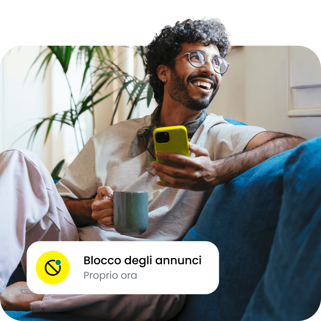 Il Blocco degli annunci di Saily ti aiuta a bloccare gli annunci online.