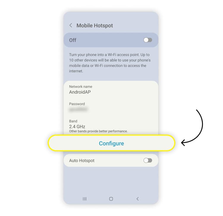 change hotspot password: step 4