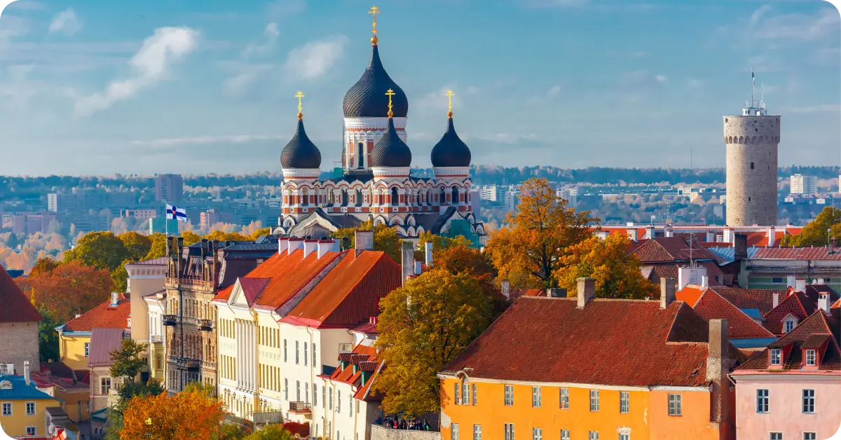 Tallinn, Estonia in the fall.