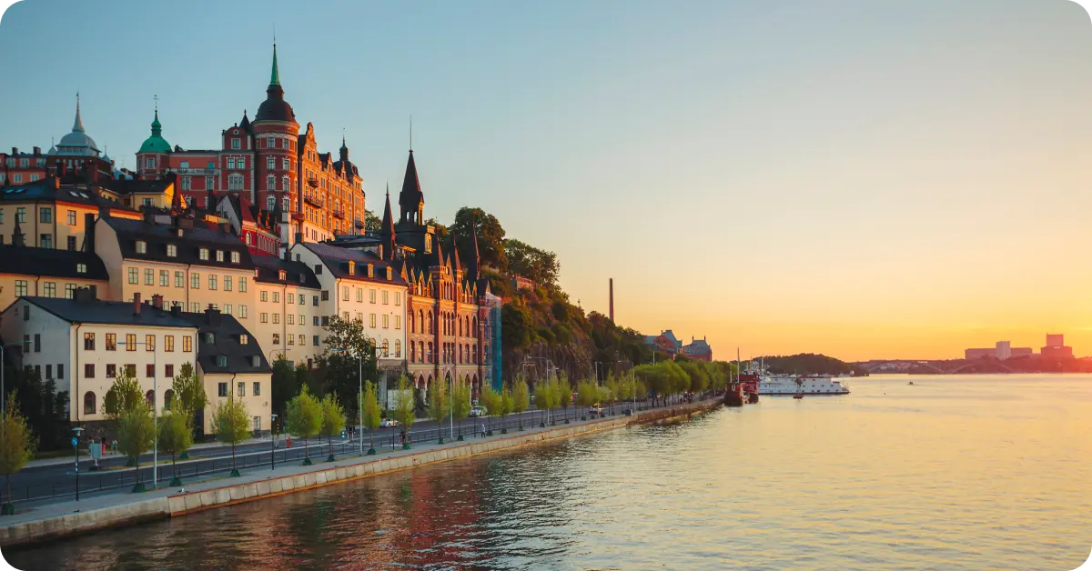 Stockholm, Sweden in the summer.