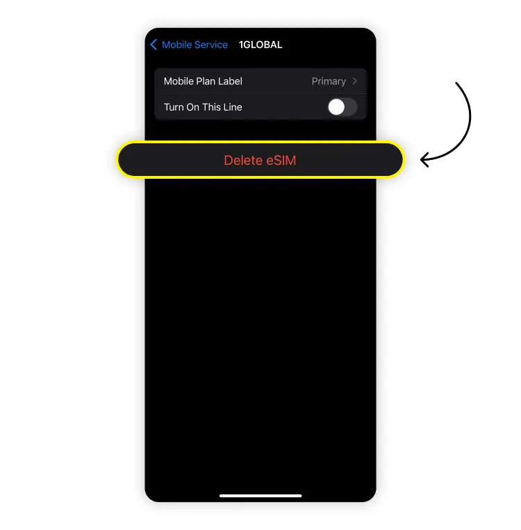 transfer an esim to android: step 4