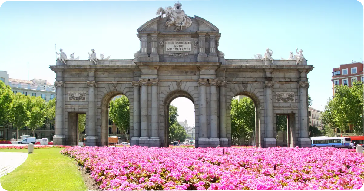 Madrid, Spain during spring.