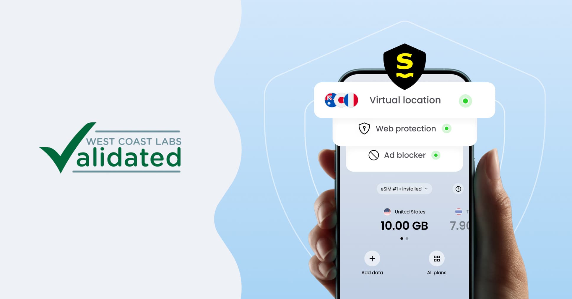 Le bloqueur de publicité de Saily vous permet d’économiser 28,6% de données en moyenne