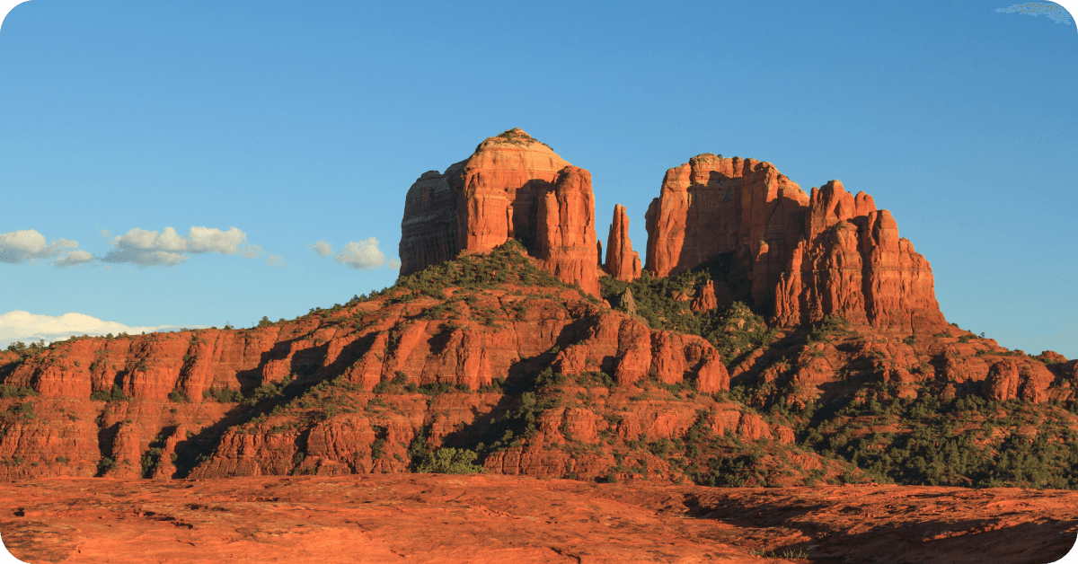 A view of Cathedral Rock in Sedona, Arizona