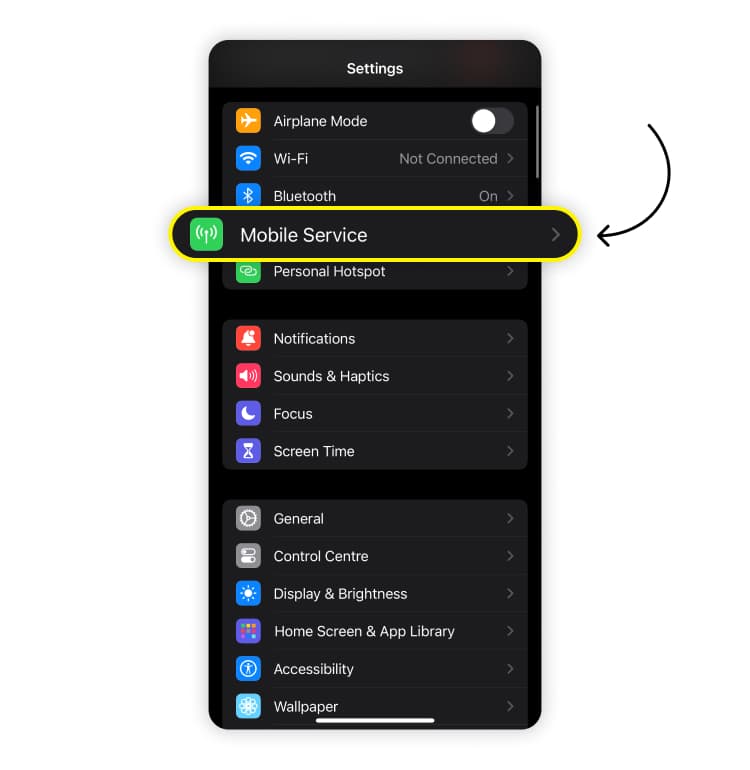 convert sim to esim: step 1
