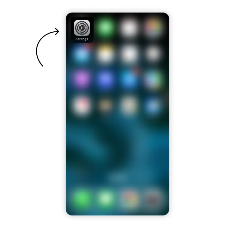 How to find the ICCID on an iPhone Step 1