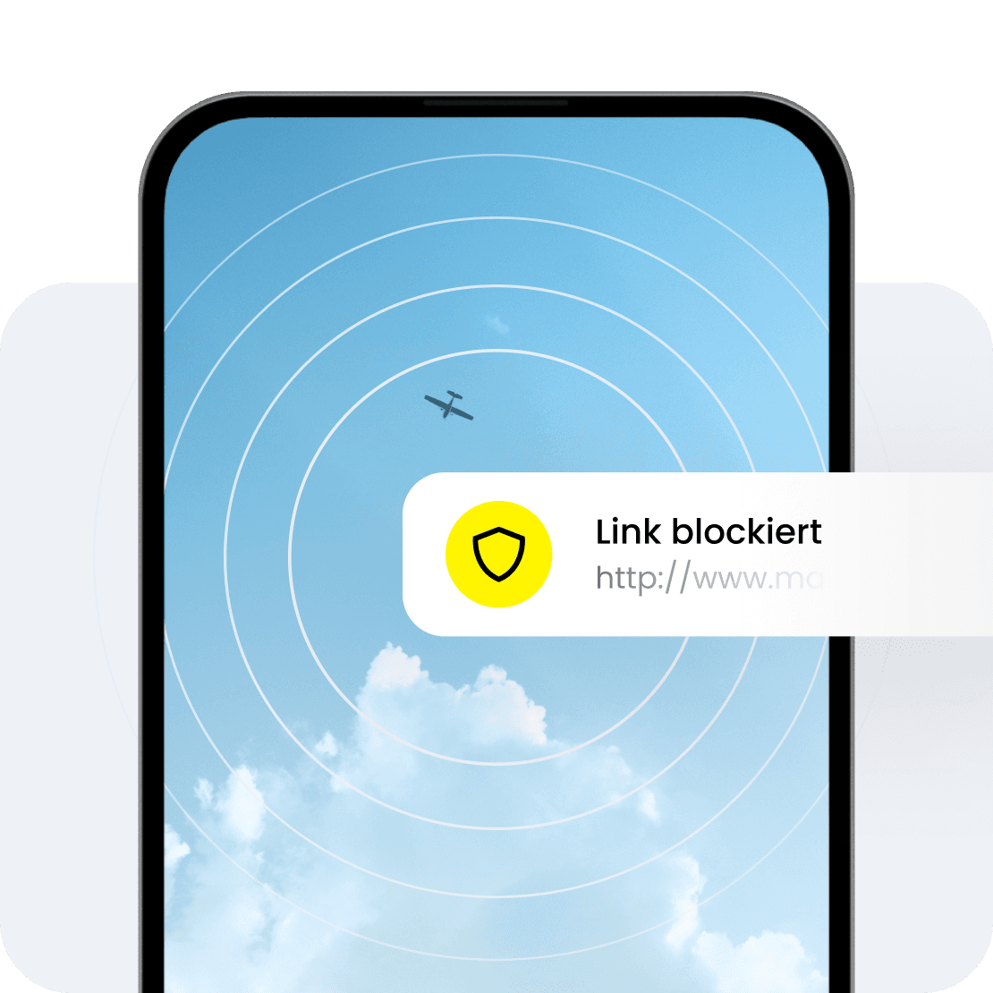 Sailys Webschutzfunktion hilft, bösartige Websites zu vermeiden.