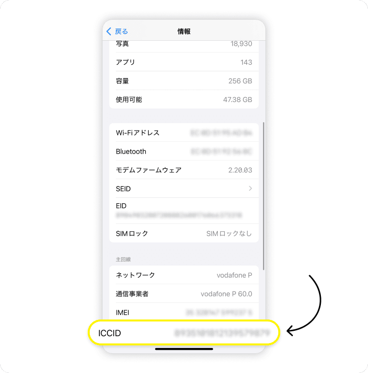 iPhone ICCID を確認する方法、ステップ 3