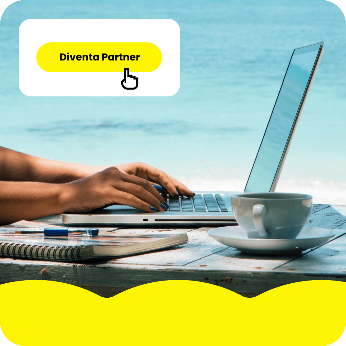 Persona che utilizza un laptop